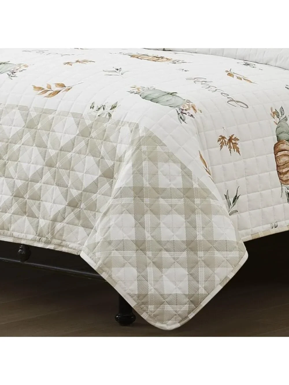 Super Soft Quilt Set with Matching Shams, Cozy Fall Bedding for King Size Decor